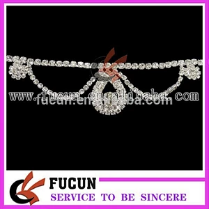 new style reinforced rhinestone connector children swimwear kids