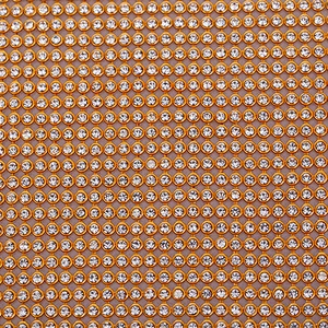 wholesale gold base  hot fix aluminum crystal rhinestone  mesh with glue for garment