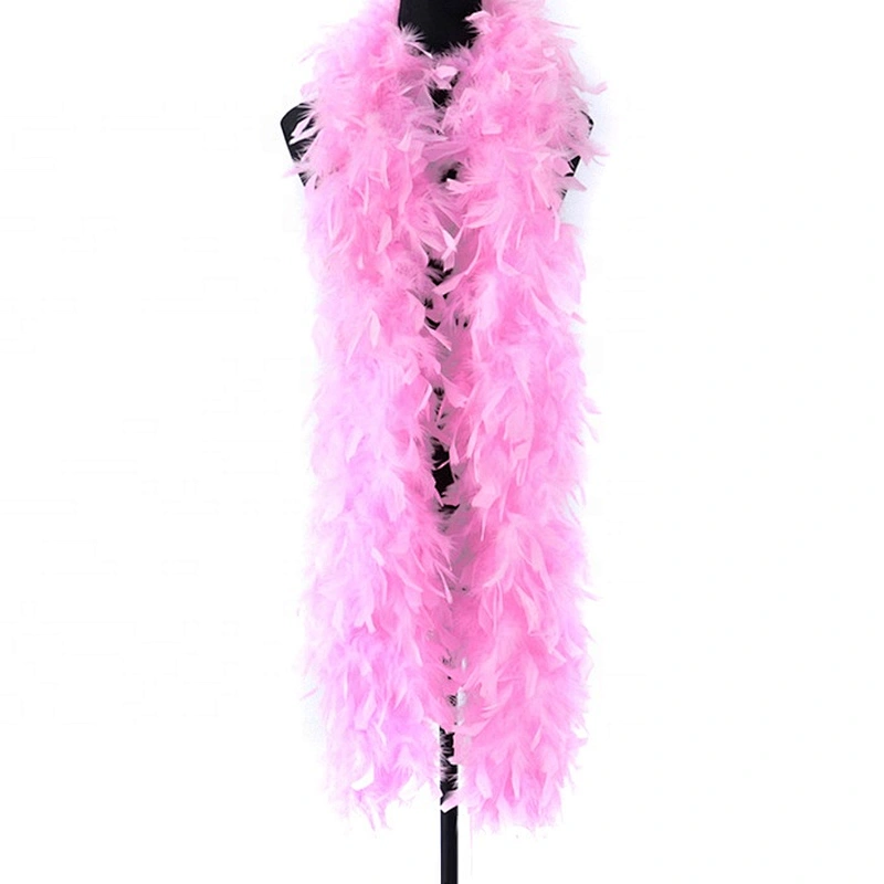 Custom 90gram Thick Turkey Feather Boa Chandelle Boas for Party Decoration