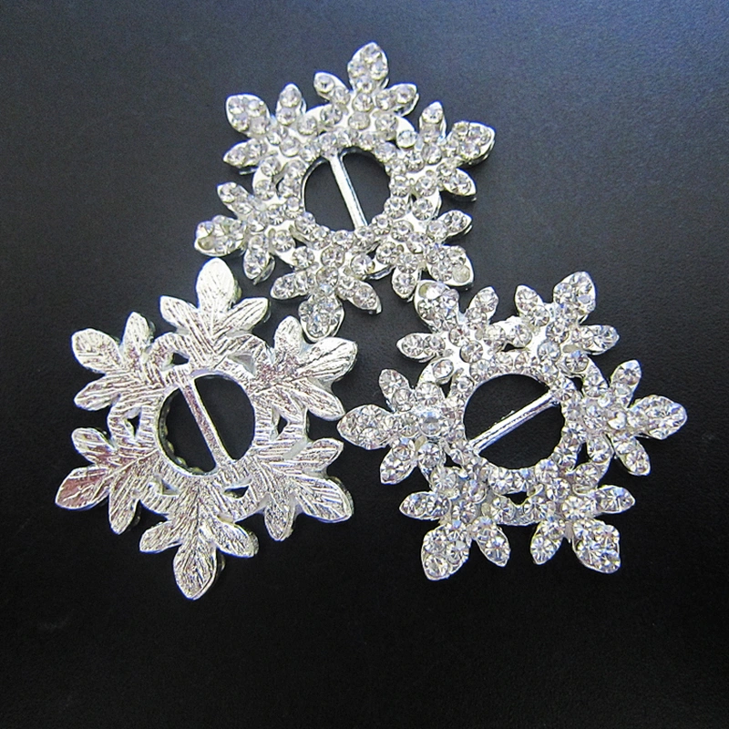 Diamonds wedding decors spandex invitations small rhinestone buckles