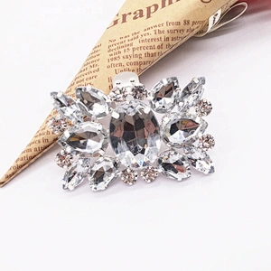 wholesale jewelry main stone acrylic crystal rhinestone fashion shoe buckle
