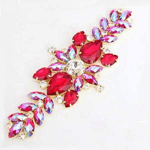 Rhinestone Sewing Accessories Flatback Bridal Rhinestone Appliques For Wedding Dresses Decorations