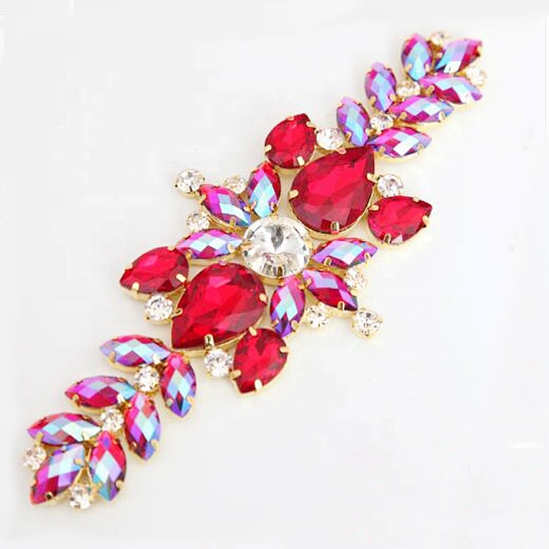 Rhinestone Sewing Accessories Flatback Bridal Rhinestone Appliques For Wedding Dresses Decorations
