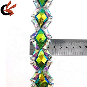 Green AB colors Resin heat transfer applique tape hot fix trimming tape