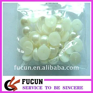 ivory half round plastic pearl in bulk