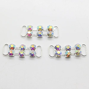 2018 new 2 rows AB stone small bikini connector buckle for Swimwear