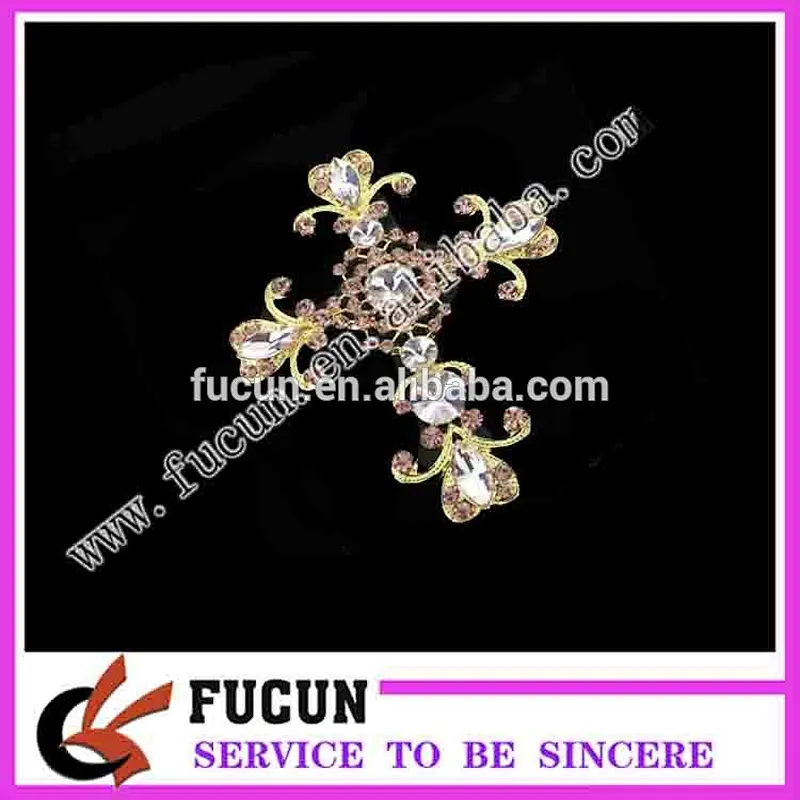 costume jewelry fashion crystal brooches for baptism in bulk