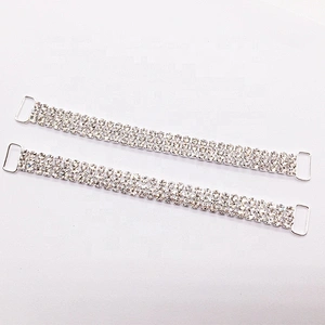 Wholesale ss16 Clear Crystal Bikini Dense Rhinestone Swimwear Connector for Sell