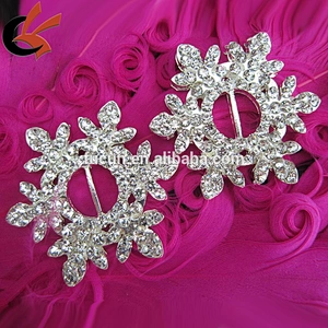 snowflake christmas decorative rhinestone buckles
