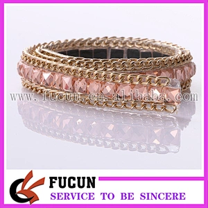 Hot Fix metal chain acrylic Crystal Rhinestone Mesh Trimming for garment,shoe,hat decoration