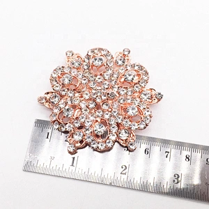 rose gold rhinestone womens set alloy metal strass jewelry brooch pin