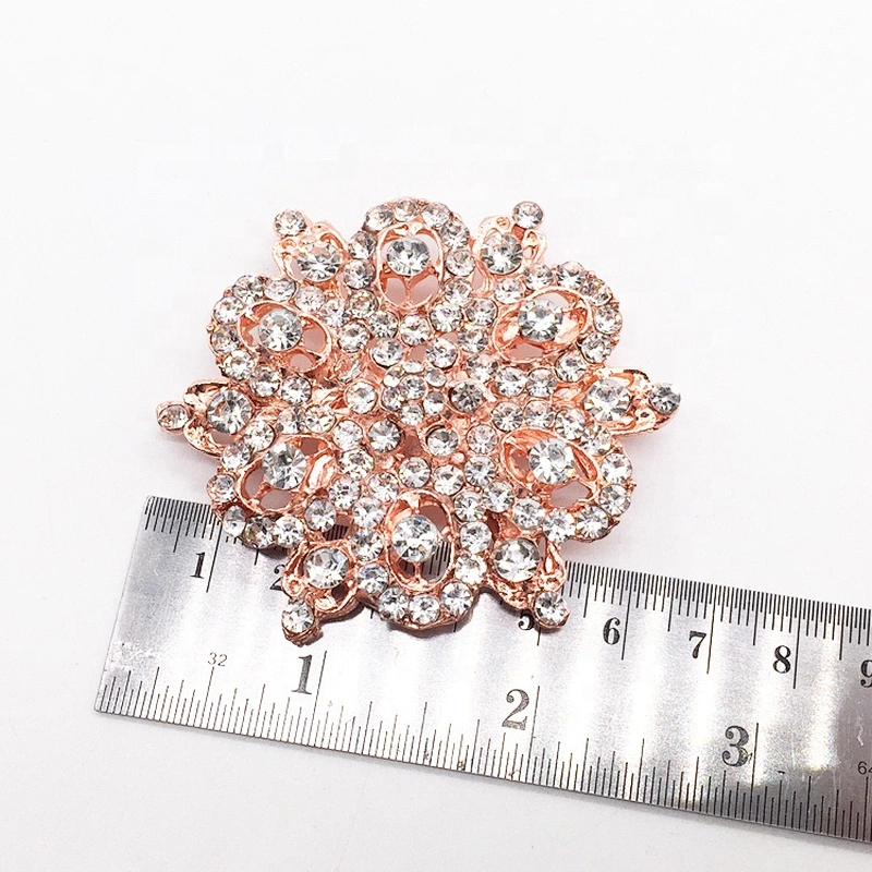 rose gold rhinestone womens set alloy metal strass jewelry brooch pin