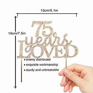Wholesale Monogram  Rhinestone Birthday Cake Topper for Birthday Party Decorations