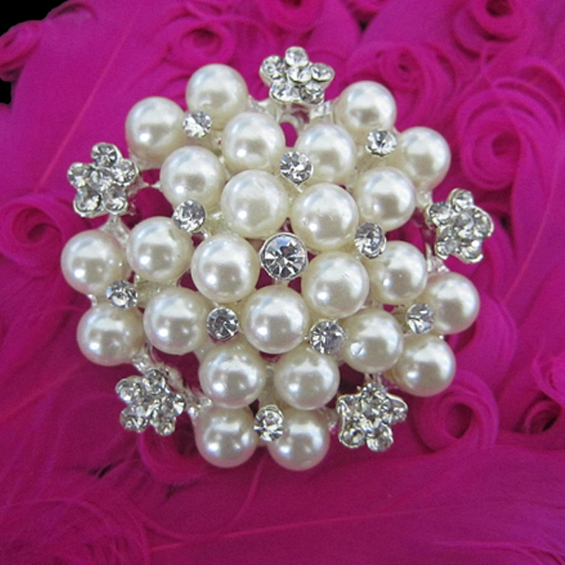 Vintage New Arrival Korea Exquisite Wedding Rhinestone Large Flowery Brooch