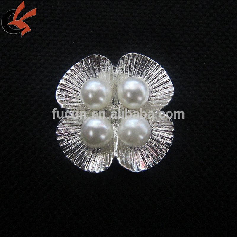 flatback small pearl brooch for wedding invitations or bouquets