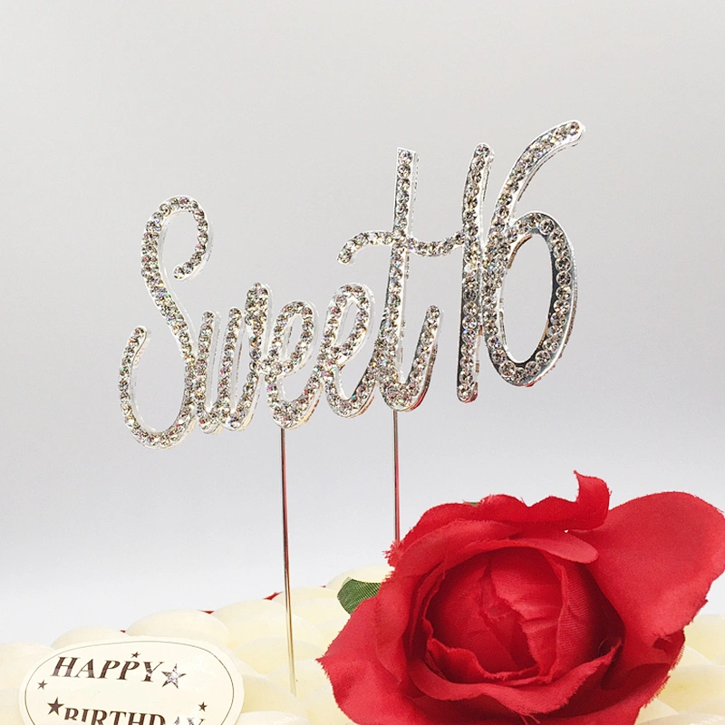 16th birthday party decorations sweet 16 princess birthday cake topper for girls