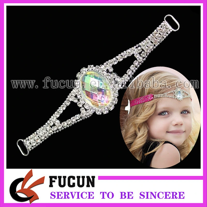 Double Heart Rhinestone Connector Slider Wedding Bridal Accessories