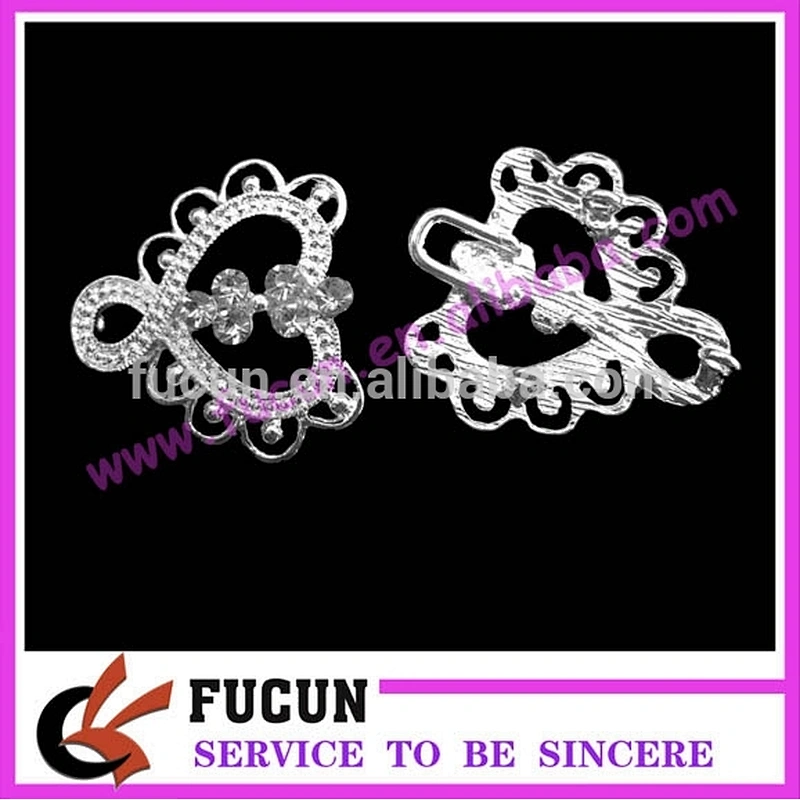 cheap small rhinestone buckle brooch wedding invitation in bulk