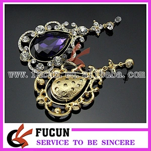 latest fashion high quality design gold plated earring jewelry