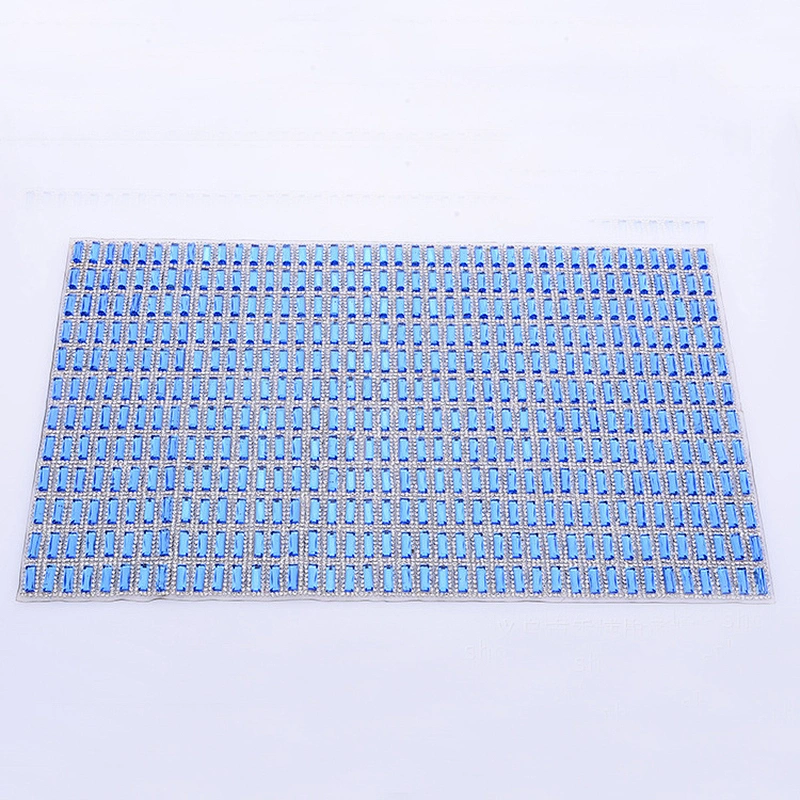 2018 wholesale fashion Iron On rhinestone Crystal Mesh sheet for garment