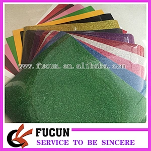 Factory Wholesale Glitter Heat Transfer Vinyl/Various Colors PU Heat Transfer Film T-shirt Vinyl Sheet