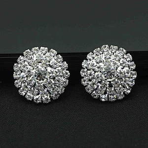 New design Bridal Crystal Rhinestone Brooch For Wedding Invitation Cards decoration
