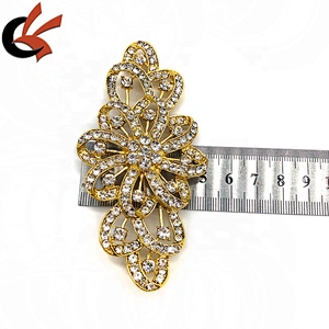 large unique crystal gold silver rhinestone brooches