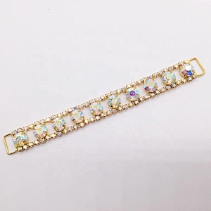 Wholesale Fashion Decorative Crystal Clear Competition Bikini Rhinestone Connector