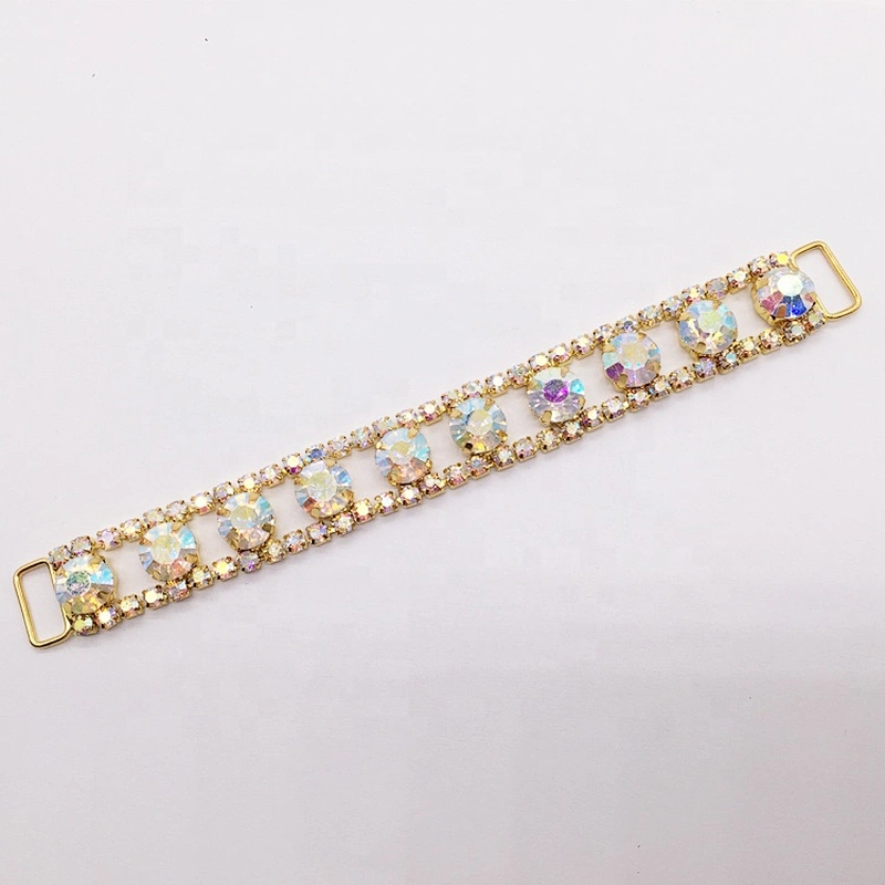 Wholesale Fashion Decorative Crystal Clear Competition Bikini Rhinestone Connector