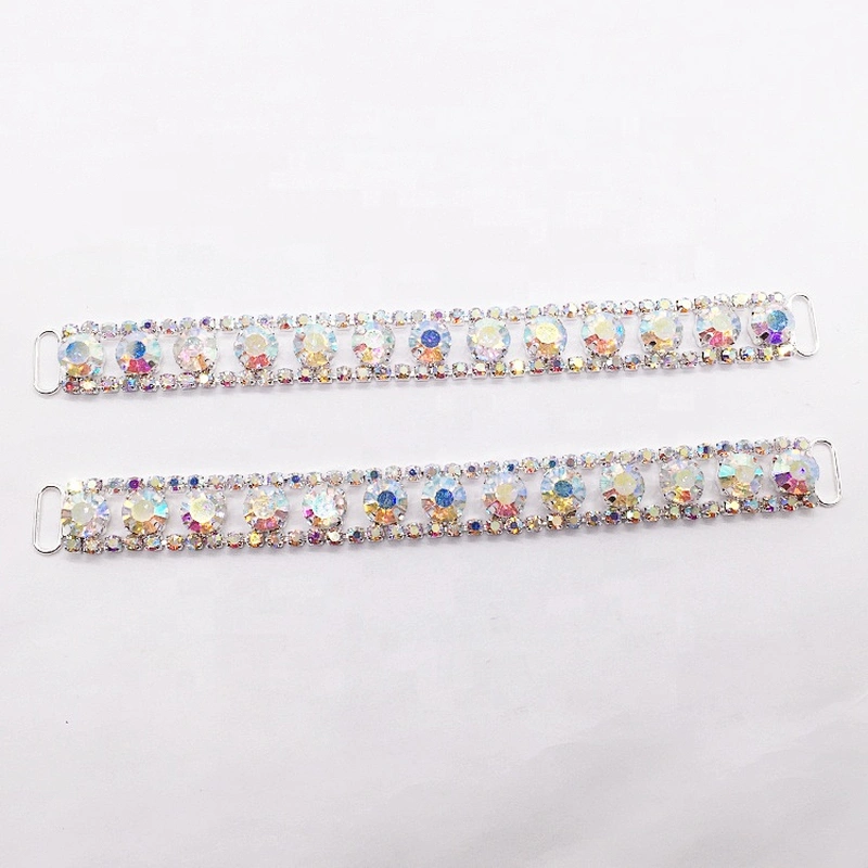 High Quality Swimwear Strap Rhinestone Distant Crystal AB Bikini Connector