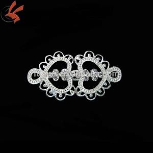 silk pair rhinestone buckles for wedding box