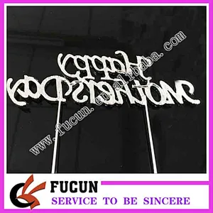 Happy mother day festival crystal decoration cake accessories cake topper