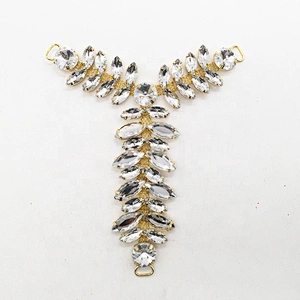 Wholesale sew on acrylic stone crystal flat back diamond rhinestone shoe clip buckle accessories