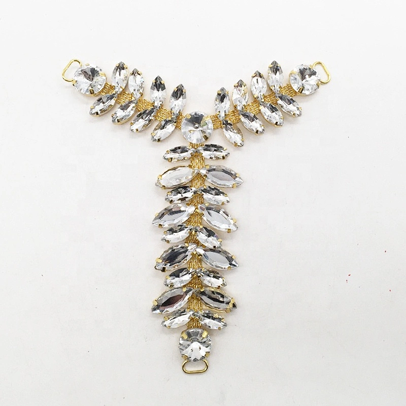 Wholesale sew on acrylic stone crystal flat back diamond rhinestone shoe clip buckle accessories