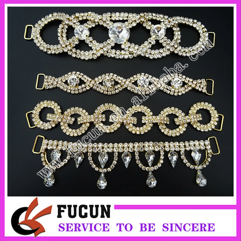 hot sale wholesale competition crystal rhinestone bikini connector