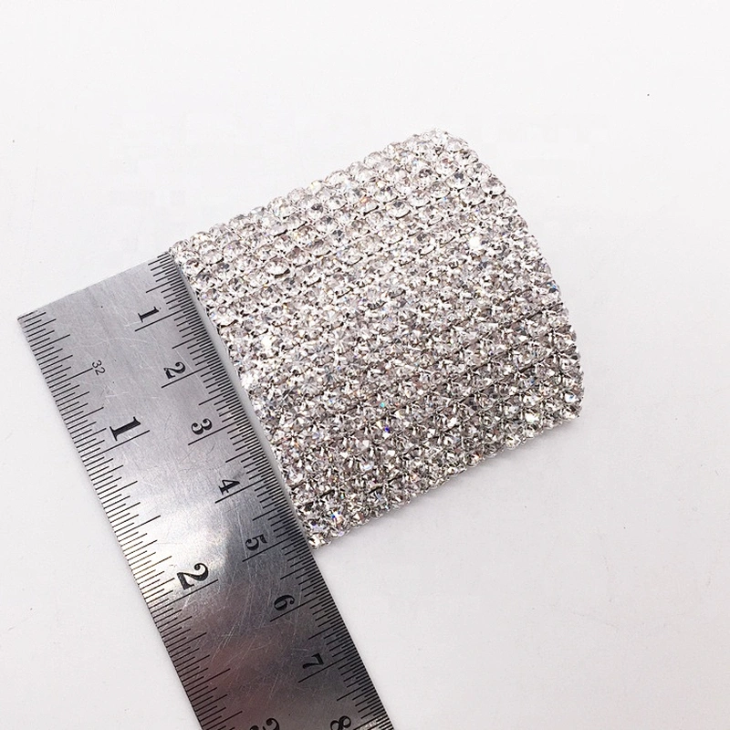 High quality custom multi rows crooked rhinestone ribbon slider buckles for chair clasp sash