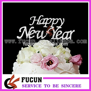 Happy New Year Party cake decoration cake pick topper