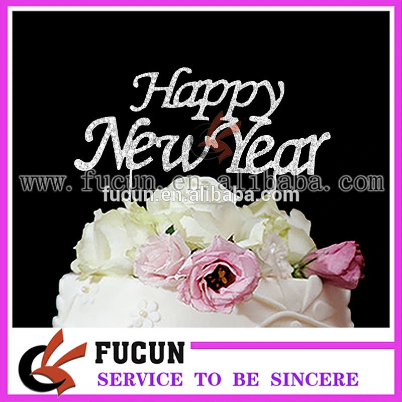 Happy New Year Party cake decoration cake pick topper