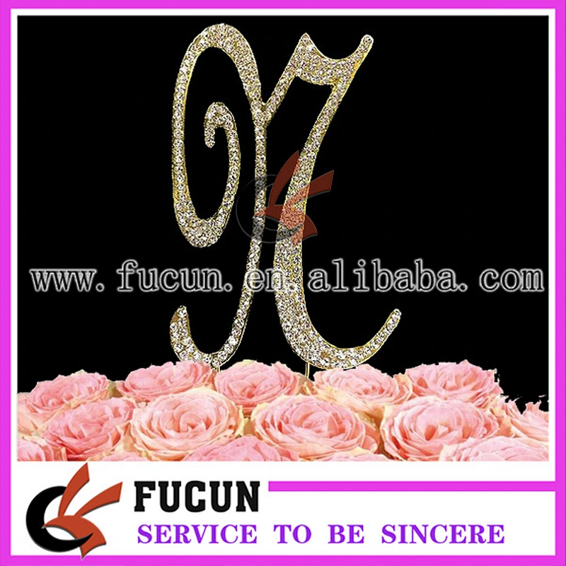 Gold Or Silver Frozen Wedding Favors Rhinestone Cake Toppers For Wedding Centerpieces