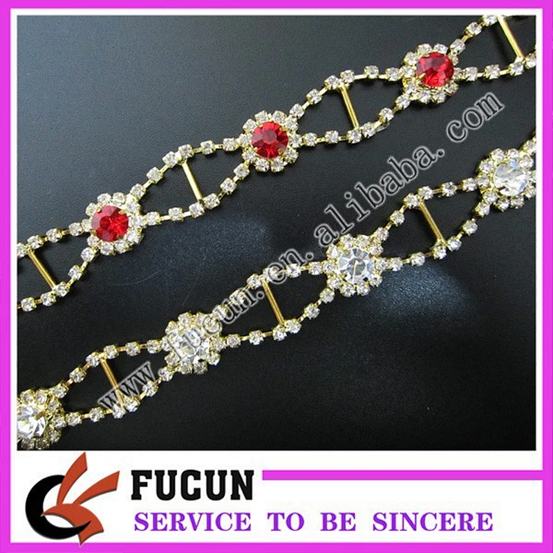 fashion rhinestone cup chain
