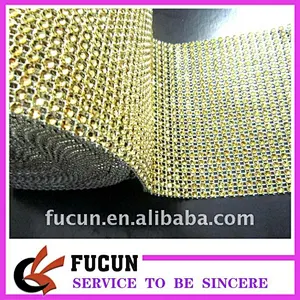 24 rows golden plastic mesh