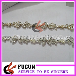 best selling products in america shine glass rhinestone chain/trimming for wedding dress