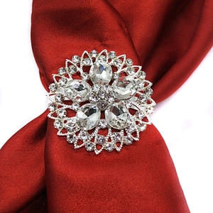 2019 hot sale cheaper acrylic rhinestone napkin ring for wedding table decoration
