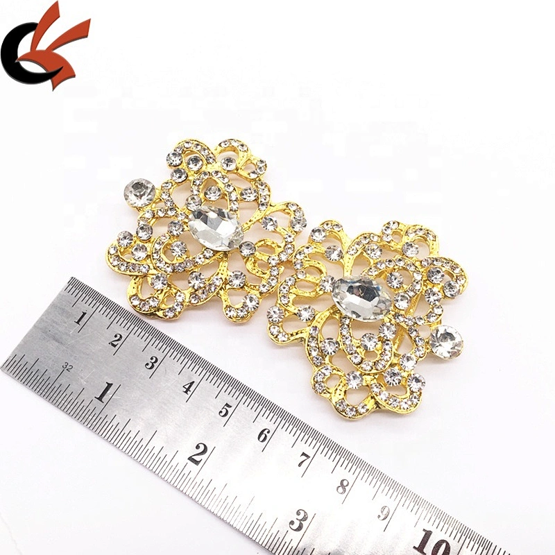 Wedding supply wholesale DIY invitation card decorative buckle button rhinestone diamond jewelry buckle