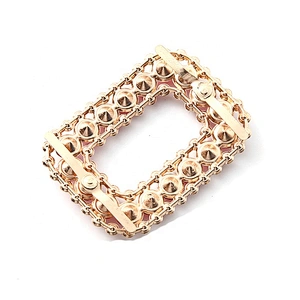 Hot sale shoe clips accessories square shape jewelry metal rhinestone crystal shoe buckle