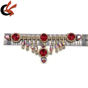 crystal rhinestone tassel underwear connectors applique swimwear bikini decorative
