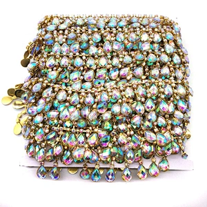 Factory Dance Dress Decoration AB Clear Rhinestone Trimming