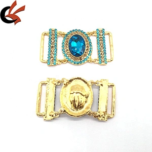 Wholesales Custom Alloy Metal Jewel Buckle Swimming Wear Design Bikini Connector
