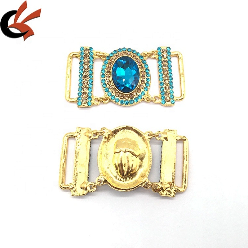 Wholesales Custom Alloy Metal Jewel Buckle Swimming Wear Design Bikini Connector