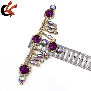 Fashion gold tone Rhinestone swimsuit/swimwear Chain Connector for bikini jewelry